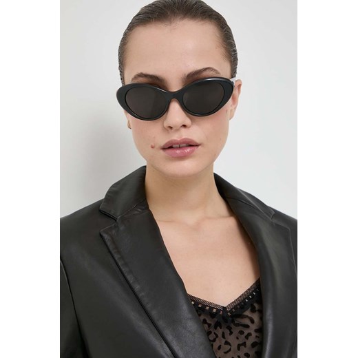 Versace okulary przeciwsłoneczne damskie kolor czarny Versace 53 ANSWEAR.com