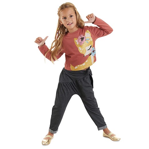 Denokids 2-częściowy zestaw &quot;Gazelle&quot; w kolorze jasnoróżowo-antracytowym ze sklepu Limango Polska w kategorii Komplety dziewczęce - zdjęcie 165168732