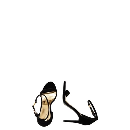 Sandały damskie Guess z klamrą eleganckie na szpilce z tkaniny 