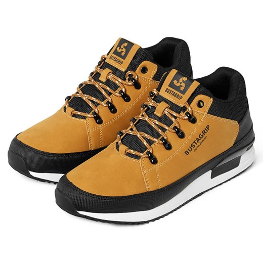 Skórzane buty męskie sneakersy żółte Cruiser Bustagrip Bustagrip 43 ButyModne.pl