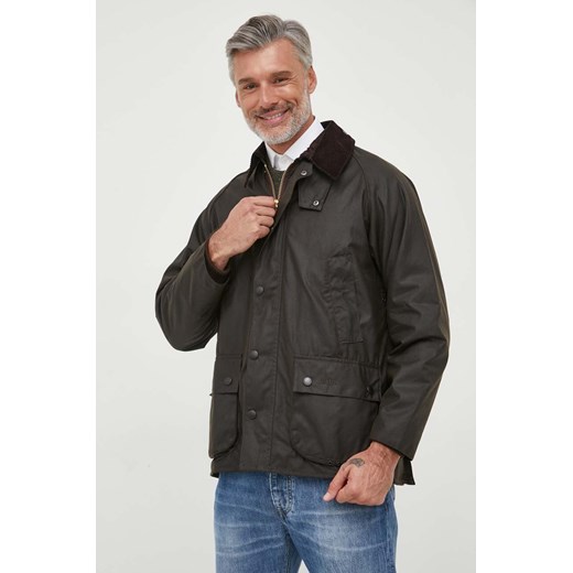 Barbour kurtka bawełniana Classic Bedale Wax Jacket kolor brązowy przejściowa MWX0010 ze sklepu PRM w kategorii Kurtki męskie - zdjęcie 165193072
