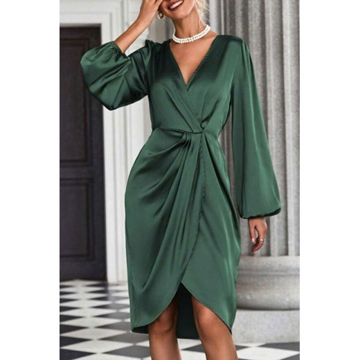 Sukienka EVATELA GREEN M wyprzedaż Ivet Shop