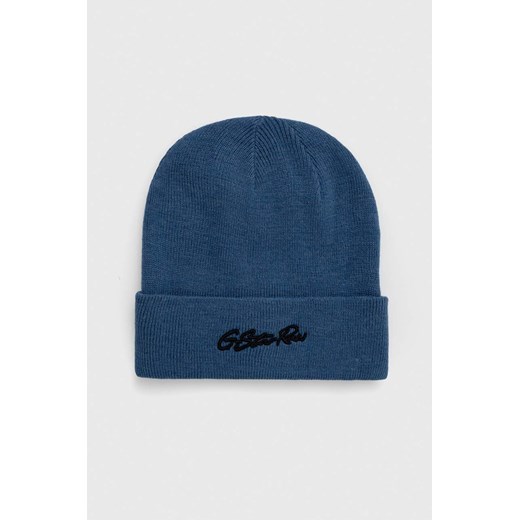 G-Star Raw czapka kolor niebieski ze sklepu ANSWEAR.com w kategorii Czapki zimowe męskie - zdjęcie 165211111