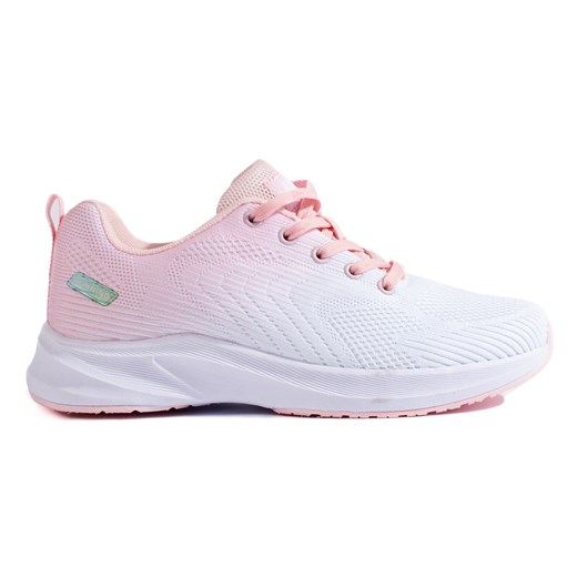 Lekkie buty sportowe DK białe różowe ze sklepu ButyModne.pl w kategorii Buty sportowe damskie - zdjęcie 165213283