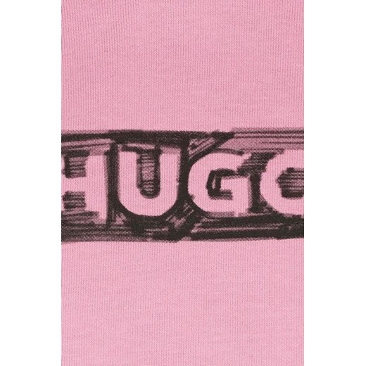 Bluza dziewczęca Hugo Kids w nadruki 