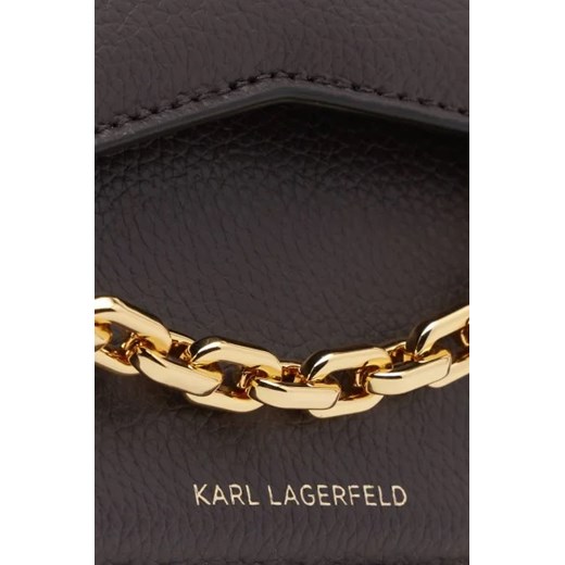 Karl Lagerfeld Skórzany kuferek k/seven grainy sb Karl Lagerfeld Uniwersalny Gomez Fashion Store