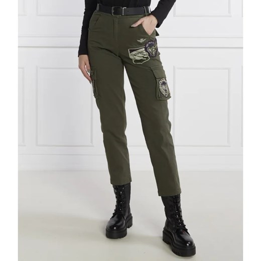 Aeronautica Militare Spodnie cargo | Regular Fit ze sklepu Gomez Fashion Store w kategorii Spodnie damskie - zdjęcie 165216304