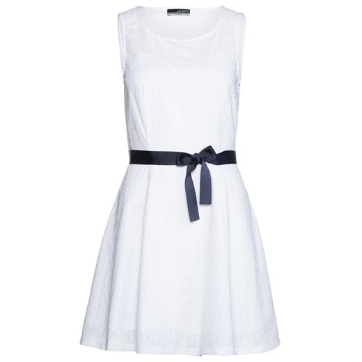 LA CITY Sukienka letnia blanc zalando bialy abstrakcyjne wzory