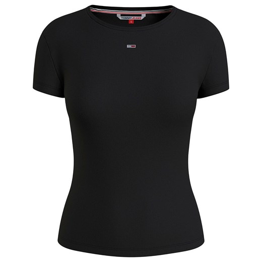 TOMMY JEANS Koszulka w kolorze czarnym ze sklepu Limango Polska w kategorii Bluzki damskie - zdjęcie 165229213