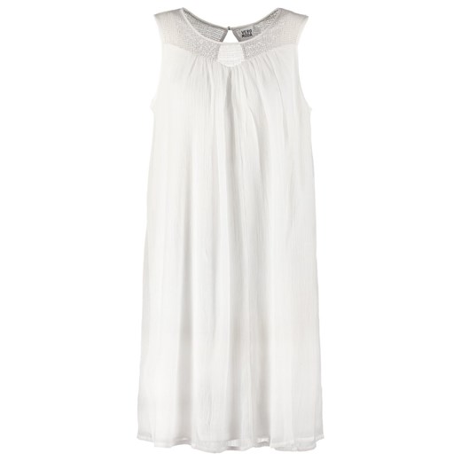 Vero Moda VMHELEN  Sukienka letnia snow white zalando bialy abstrakcyjne wzory