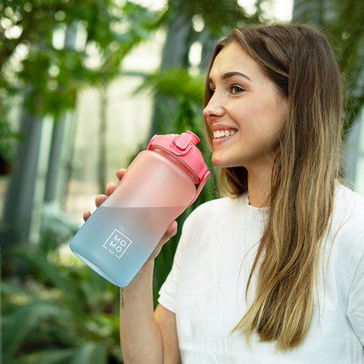 Butelka na wodę 1.5L różowo-niebieska | BPA free uniwersalny Sklep SOXO