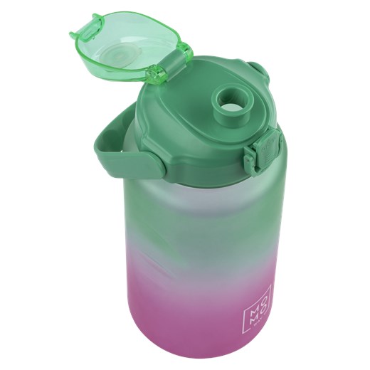 Butelka na wodę 1.5L zielono-różowa | BPA free uniwersalny Sklep SOXO