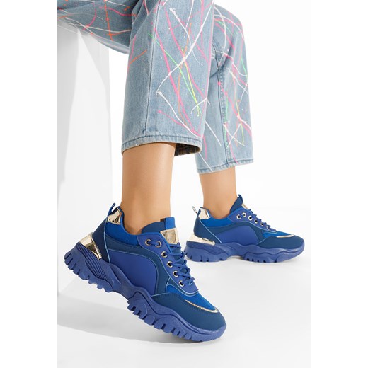 Niebieskie sneakersy damskie Letania ze sklepu Zapatos w kategorii Buty sportowe damskie - zdjęcie 165297222