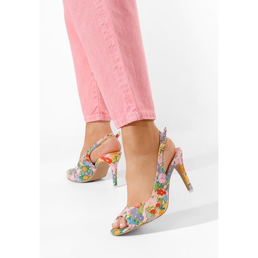 Różowe sandały na szpilce Avesta ze sklepu Zapatos w kategorii Sandały damskie - zdjęcie 165297423