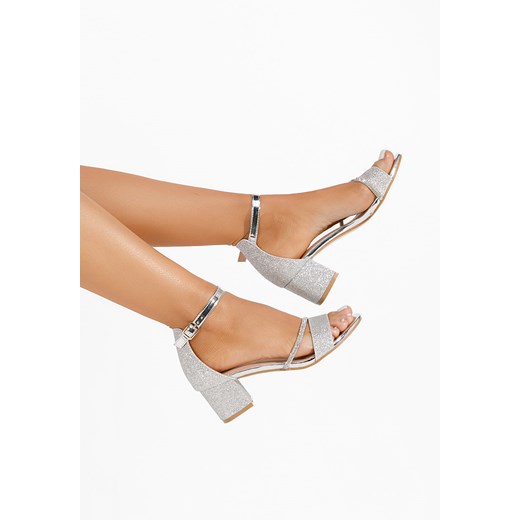 Srebrne eleganckie sandały Brigitte Zapatos 36, 37, 38, 39, 40, 41 Zapatos okazja