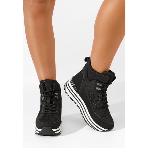 Czarne sneakersy wysokie Rosanna ze sklepu Zapatos w kategorii Buty sportowe damskie - zdjęcie 165300261