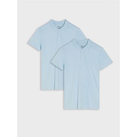 Sinsay - Koszulki polo 2 pack - błękitny ze sklepu Sinsay w kategorii T-shirty chłopięce - zdjęcie 165303922