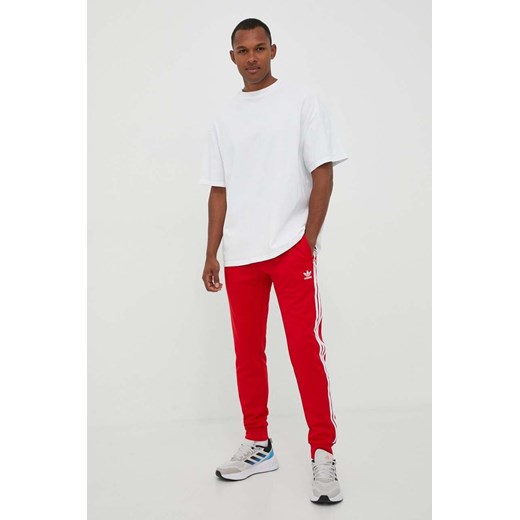 adidas Originals spodnie dresowe kolor czerwony z aplikacją XL PRM