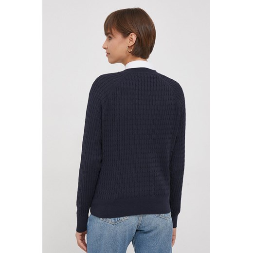 Sweter damski Tommy Hilfiger z dekoltem w serek