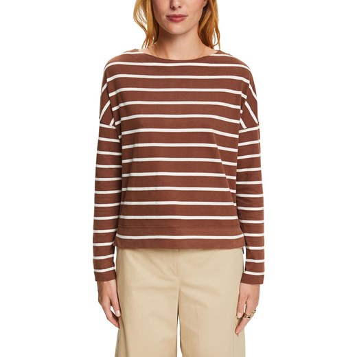 ESPRIT Koszulka w kolorze brązowym ze sklepu Limango Polska w kategorii Bluzki damskie - zdjęcie 165309752