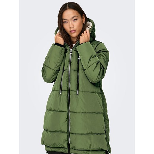 ONLY Płaszcz pikowany w kolorze zielonym ze sklepu Limango Polska w kategorii Płaszcze damskie - zdjęcie 165309823