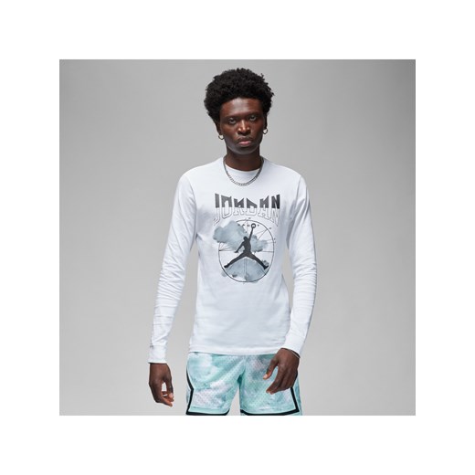 Męski T-shirt z długim rękawem Jordan Sport - Biel ze sklepu Nike poland w kategorii T-shirty męskie - zdjęcie 165317014