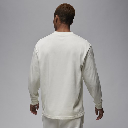 Męski T-shirt z długim rękawem Jordan Wordmark - Biel Jordan XS Nike poland