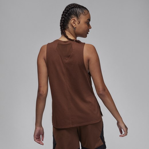 Damska koszulka bez rękawów z motywem rombu Jordan Sport - Brązowy Jordan XL Nike poland