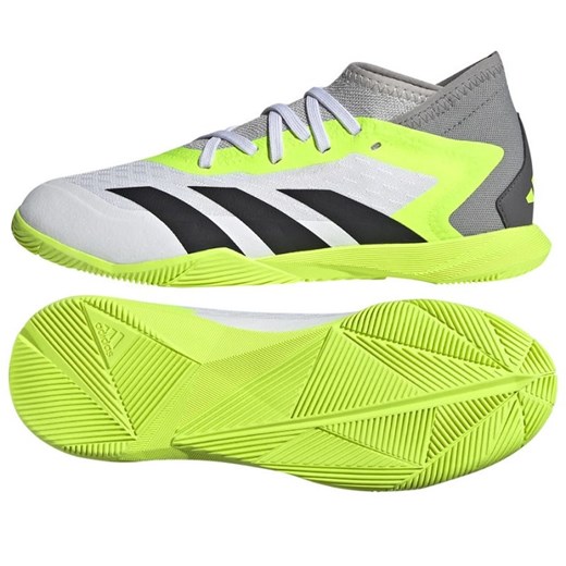 Buty piłkarskie adidas Predator Accuracy.3 In Jr IE9449 białe białe ze sklepu ButyModne.pl w kategorii Buty sportowe dziecięce - zdjęcie 165318631