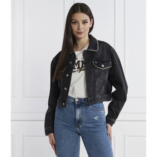 Tommy Jeans Kurtka jeansowa CLAIRE | Cropped Fit ze sklepu Gomez Fashion Store w kategorii Kurtki damskie - zdjęcie 165321434