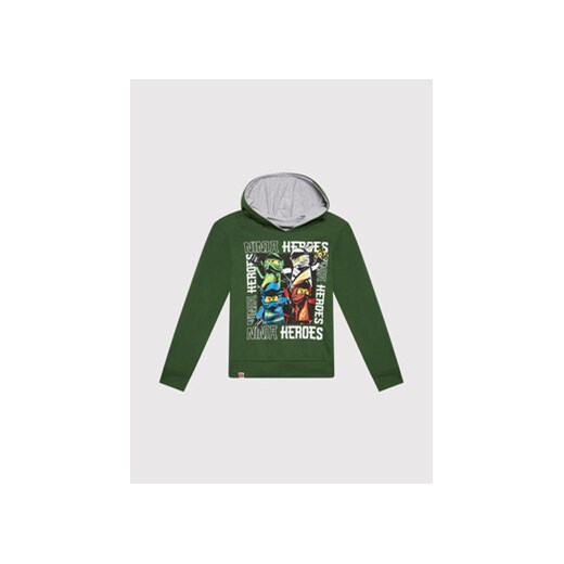 LEGO Bluza 12010225 Zielony Regular Fit Lego 122 okazja MODIVO