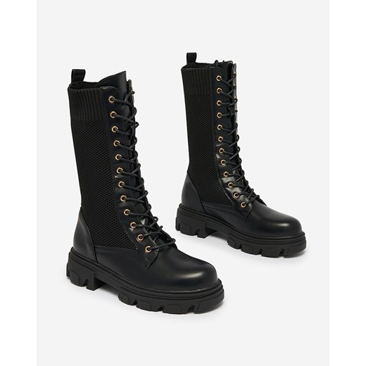 Botki Royalfashion.pl z zamkiem na wiosnę casual 