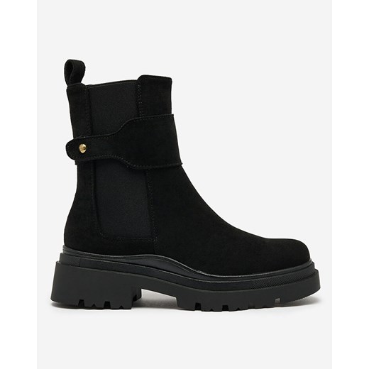 Botki Royalfashion.pl casual na zamek na platformie na jesień 