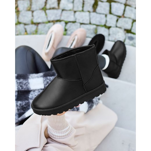 Royalfashion Czarne buty a'la śniegowce damskie Nerley ze sklepu royalfashion.pl w kategorii Śniegowce damskie - zdjęcie 165340854
