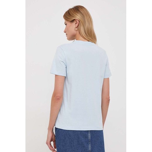 Bluzka damska Calvin Klein z okrągłym dekoltem na lato 