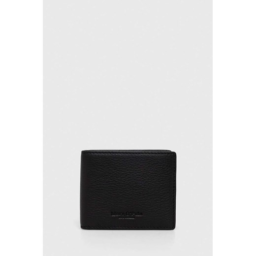 Marc O&apos;Polo portfel skórzany męski kolor czarny ze sklepu ANSWEAR.com w kategorii Portfele męskie - zdjęcie 165343400