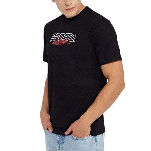Koszulka Prosto Klasyk Streelo KL232MTEE1032 - czarna ze sklepu streetstyle24.pl w kategorii T-shirty męskie - zdjęcie 165345252