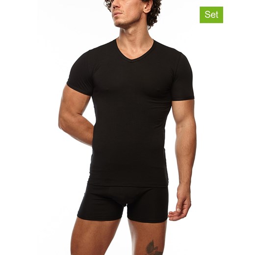 COTONELLA Koszulka w kolorze czarnym ze sklepu Limango Polska w kategorii T-shirty męskie - zdjęcie 165345280