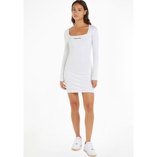 TOMMY JEANS Sukienka w kolorze białym ze sklepu Limango Polska w kategorii Sukienki - zdjęcie 165345963