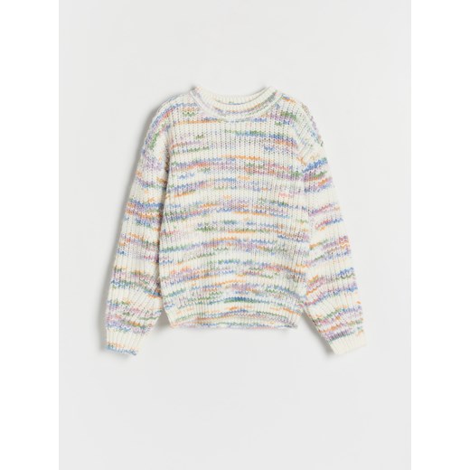 Reserved - Sweter z dodatkiem wełny - wielobarwny ze sklepu Reserved w kategorii Swetry dziewczęce - zdjęcie 165355301