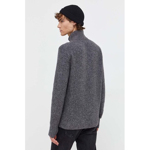 Abercrombie & Fitch sweter męski kolor szary z półgolfem Abercrombie & Fitch M ANSWEAR.com
