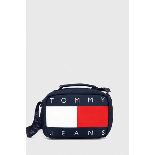 Tommy Jeans saszetka kolor granatowy ze sklepu ANSWEAR.com w kategorii Saszetki - zdjęcie 165360894