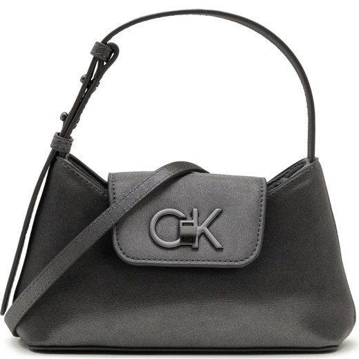 Listonoszka szara Calvin Klein średniej wielkości ze skóry ekologicznej