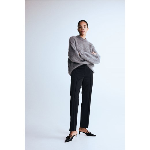 H & M - Wąskie spodnie satynowe - Czarny H & M 48 H&M