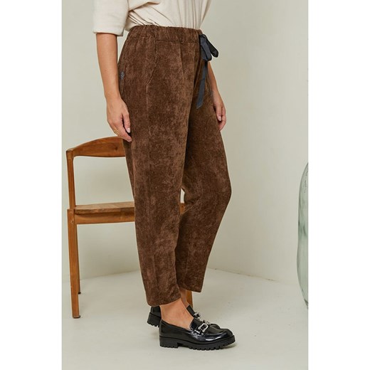 Curvy Lady Spodnie w kolorze brązowym Curvy Lady 48/50 Limango Polska okazja