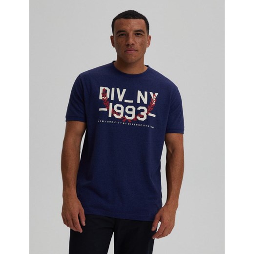 Koszulka NYC SIRO Granat Melanż S ze sklepu Diverse w kategorii T-shirty męskie - zdjęcie 165369280