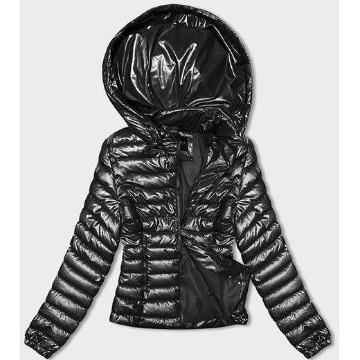 Pikowana kurtka damska z kapturem czarna (16M9106-392) ze sklepu goodlookin.pl w kategorii Kurtki damskie - zdjęcie 165371073