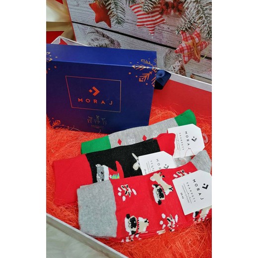 3-pack skarpetki świąteczne bawełniane CMLS500-006, Kolor multicolour, Rozmiar Moraj 43-45 Intymna