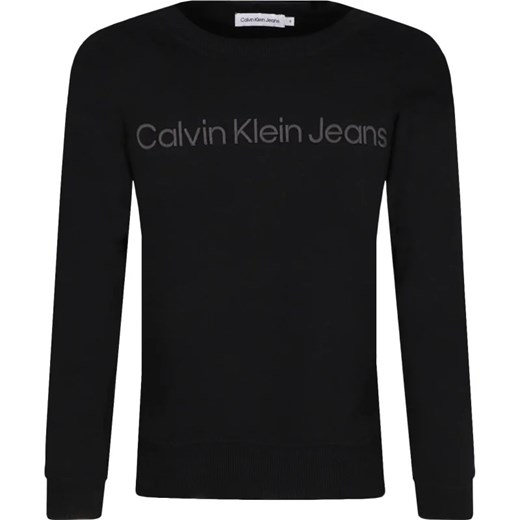 Bluza chłopięca czarna Calvin Klein bawełniana