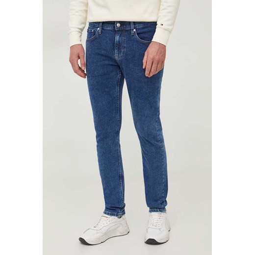 Calvin Klein Jeans jeansy męskie kolor niebieski ze sklepu ANSWEAR.com w kategorii Jeansy męskie - zdjęcie 165384941